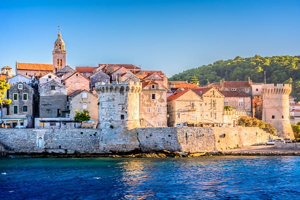 Oude stad Korčula, Kroatië