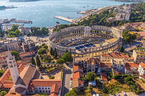 Amfitheater in Pula, Kroatië