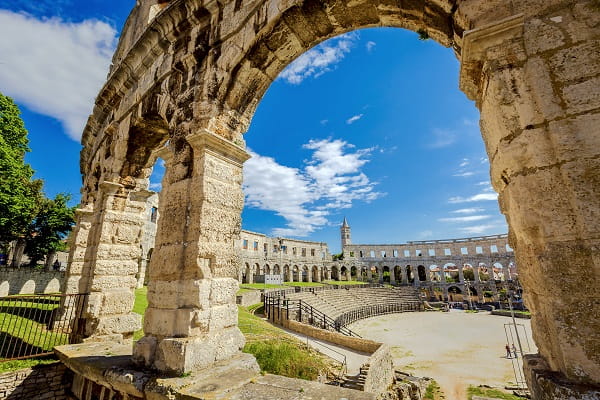 Amfitheater in Pula, Kroatië